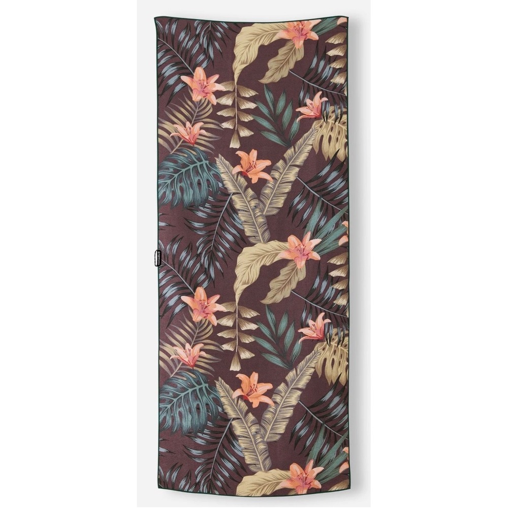 Nomadix Original Towel Tropicana Dark Brown Floral Recycled Beach Yoga Towel GW1